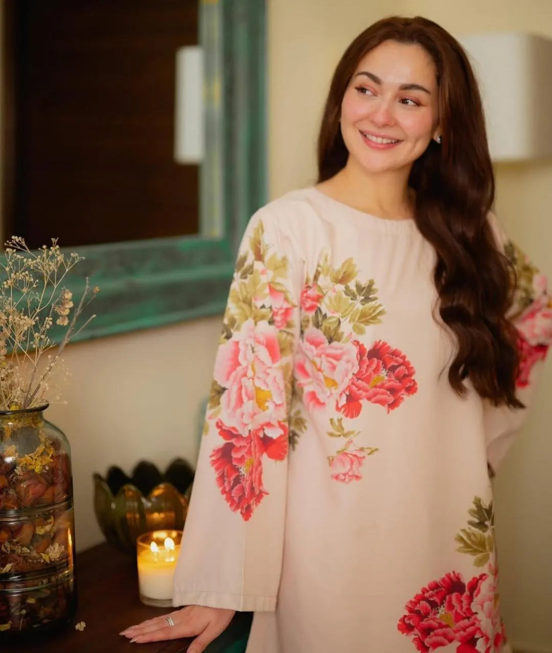 2 Pcs Women's Stitched Swiss Lawn Printed Co-Ord Set