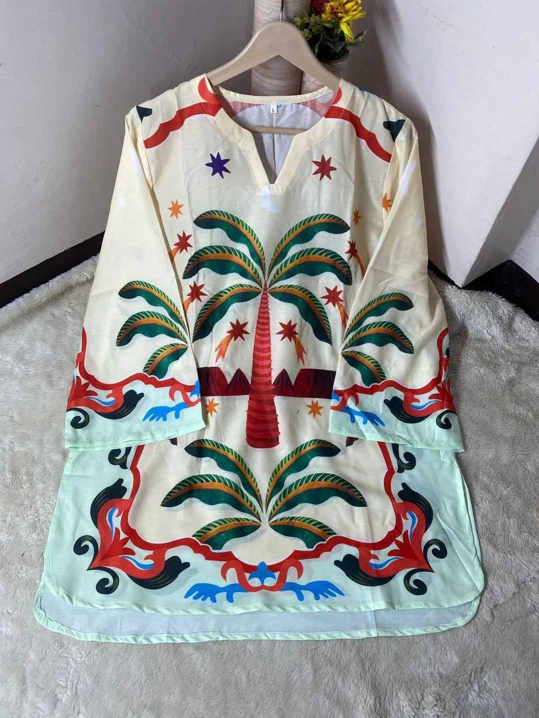 1 Pc Women's Stitched Lawn Digital Print Top