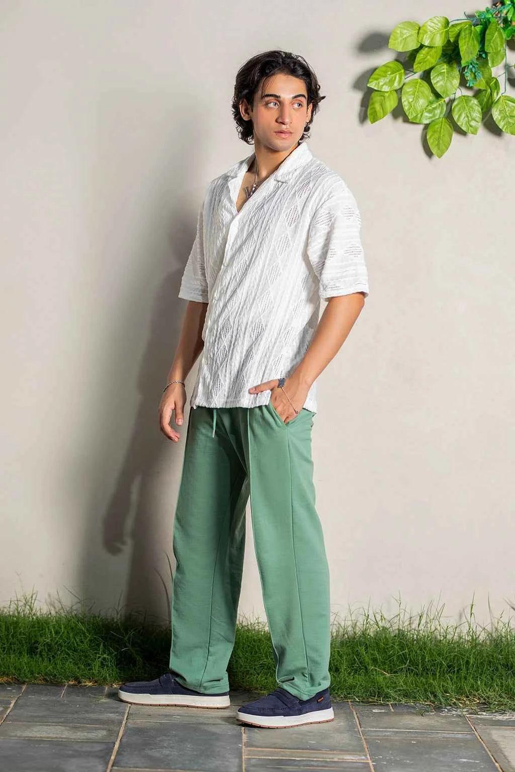 Lagoon Drift White Shirt - Experience Effortless Style and Unmatched Comfort