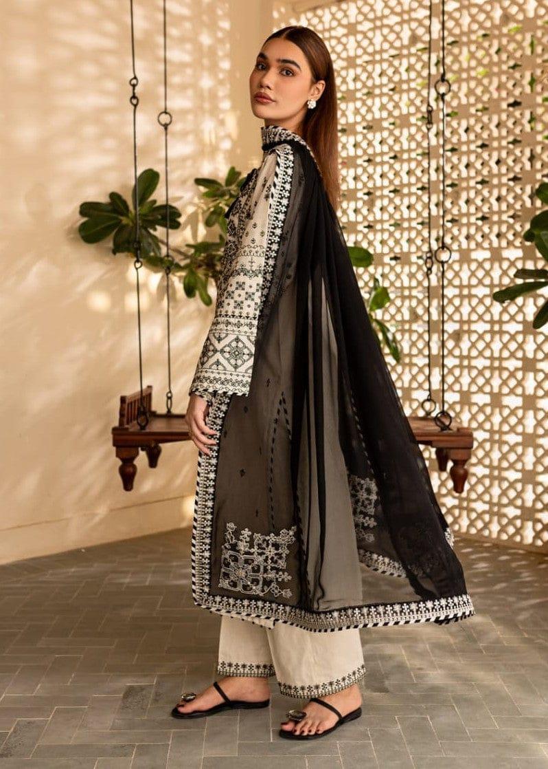 3 Pcs Stitched Suit - Embroidered Cotton Fabric